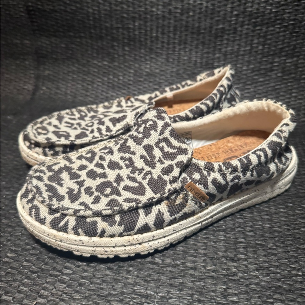 Hey Dude Leopard Print Slip-On Shoes